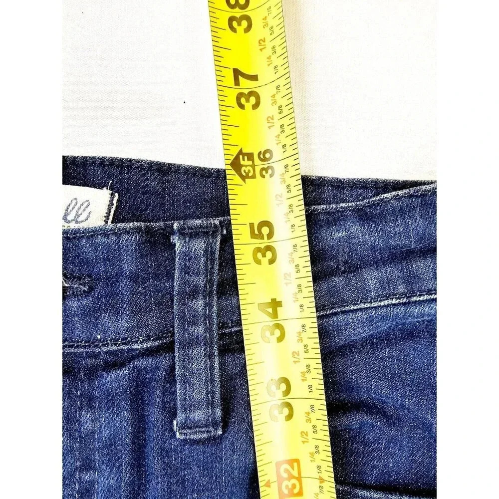 Madewell Size 26X28 Women's 10" High Rise Skinny Skinny Blue Denim Logo Jeans - Picture 10 of 11
